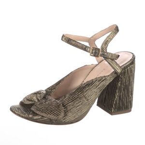 Loeffler Randall Metallic Block Heel Sandals